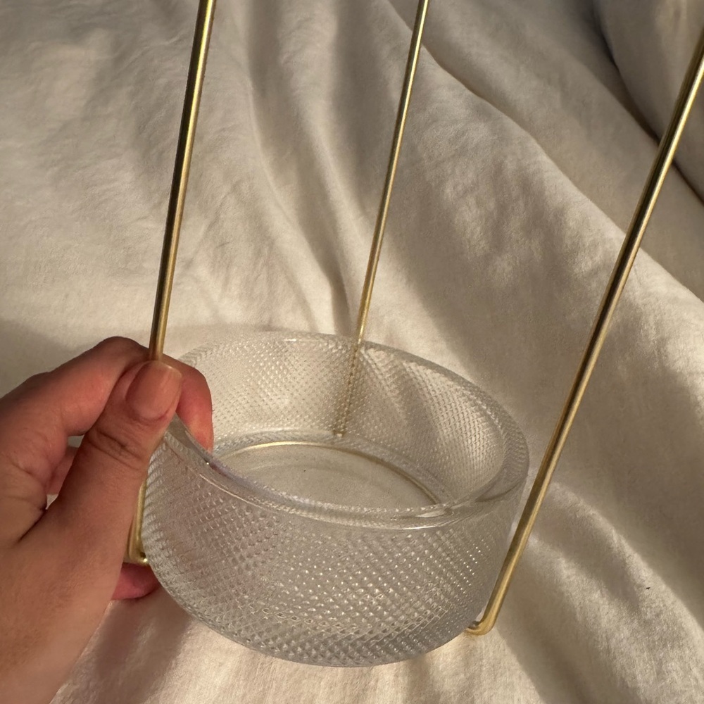 Umbra Gold and Clear Jewelry Organizer
